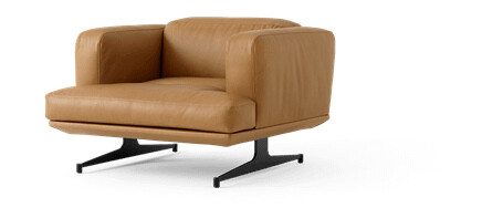 &Tradition &Tradition Inland AV21 Lenestol Konjakkfarget Skinn/ Sort