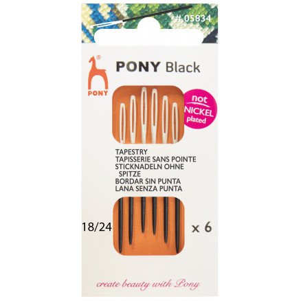 Pony Black Stramaj uten spiss størrelse 18/24 6 stk. Pony Black Stramaj uten spiss størrelse 18/24 6 stk.