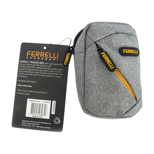 FERRELLI MP POUCH KAMERAVESKE LITEN, GRÅ