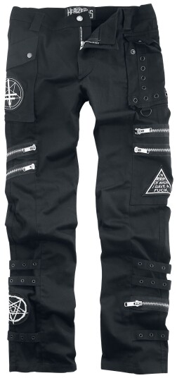 Heartless - Goth Tøybukse - Jaxon Pants - W30L32 til W38L34 - Herrer - svart