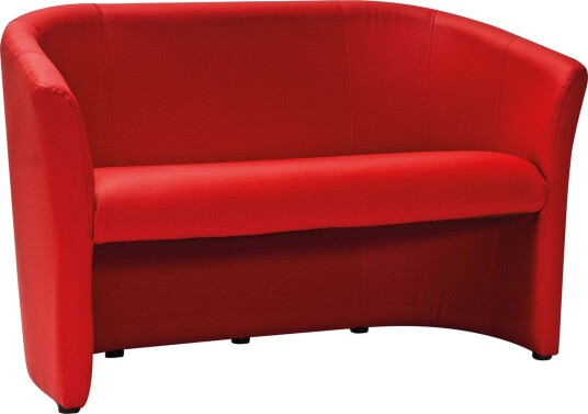 Jermuk 2 seters Sofa Rød/BokTre