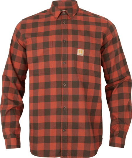 Härkila Scandinavian L/S Shirt Men Autumn Orange Check 4XL 4XL