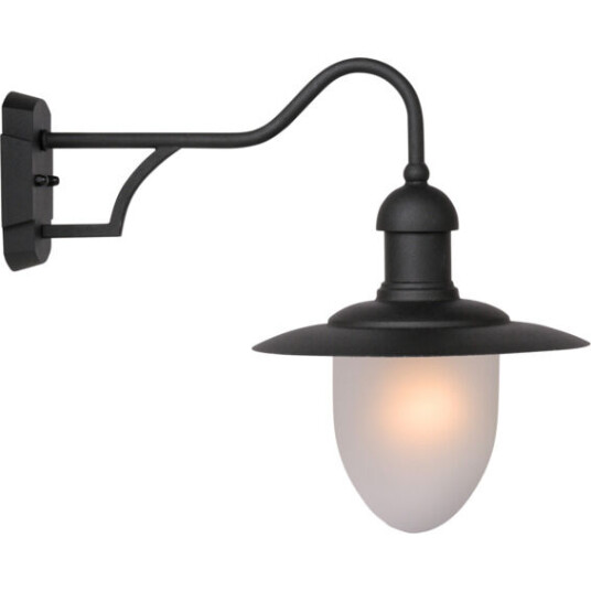 Lucide Aruba Utendørs Vegglampe E27 25cm IP44 Sort - 91983 Lucide Aruba Utendørs Vegglampe E27 25cm IP44 Sort - 91983