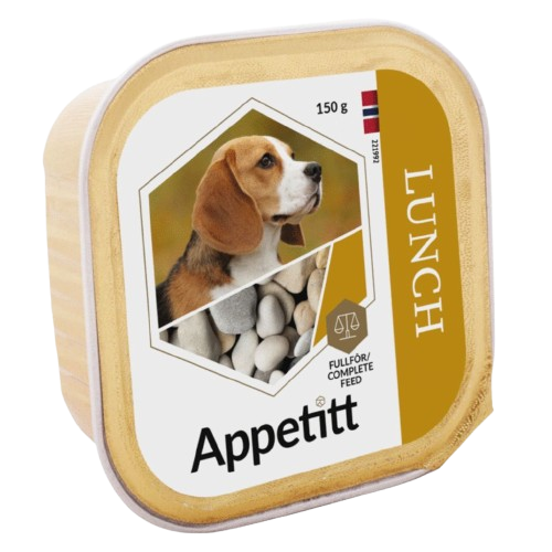 Appetitt Våtfôr Lunsj 22 x 150 g for Hundemat - Hundefôr & Våtmat