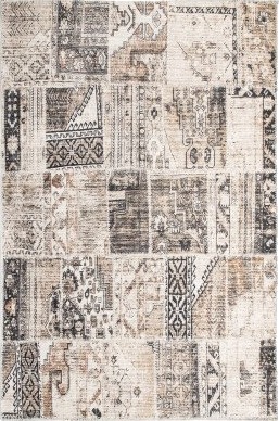 Polytuft Cadiz Patchwork beige maskinvevd teppe Polytuft Cadiz Patchwork beige maskinvevd teppe