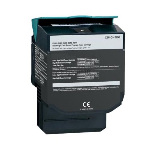Lexmark C540H1KG Toner svart kompatibel 2500 sider