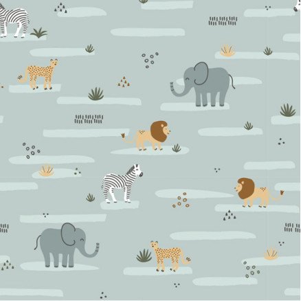 Balsløw Bomullsjersey Print Stoff 150 cm 003 Sebraer 50cm