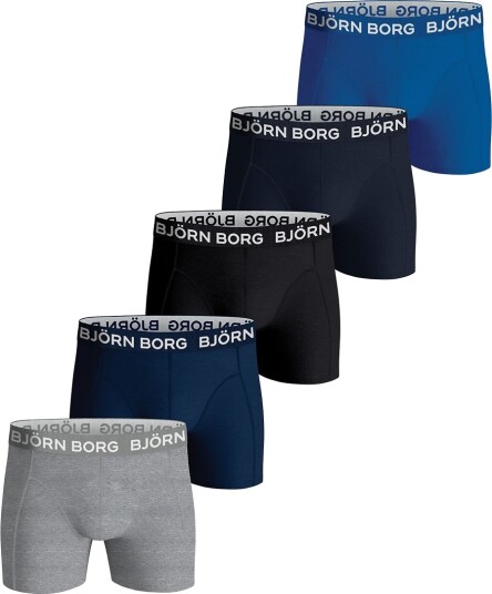 Björn Borg Boksershorts Cotton Stretch 5 pakning Flerfarget Björn Borg Boksershorts Cotton Stretch 5 pakning Flerfarget