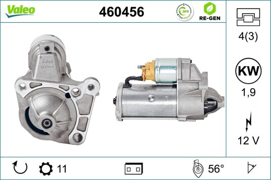 Starter VALEO 460456 Starter VALEO 460456