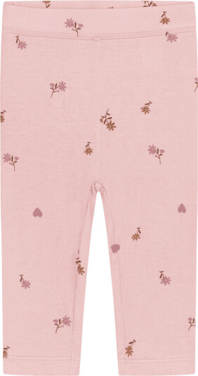 Hust & Claire Ludo bambus pointelle leggings   dusty rose (128)   128