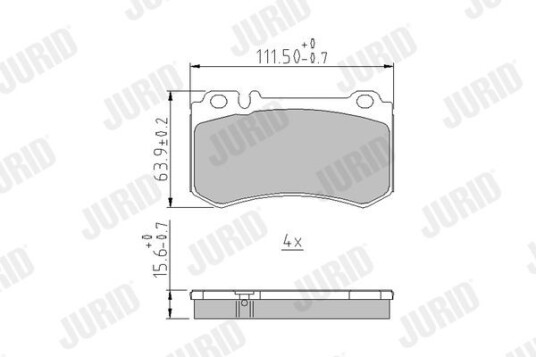 Bremseklosser JURID 573302J Bremseklosser JURID 573302J