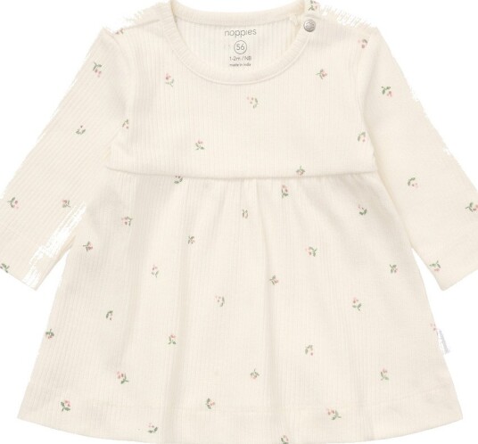 Noppies Dress Ls Aop   EGRET   68