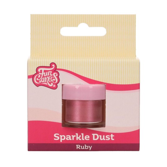 Spiselig Glitter/shimmer Ruby 3,5g Spiselig Glitter/shimmer Ruby 3,5g