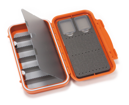 Design C&F Large 2 Row Wp Tube Fly Case Burnt Orange Witth 6 Comp Cf 3406h
