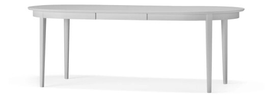 Stolab Vardags spisebord 160 x 100 cm Bjørk lysegrå 51, 1 ilegg