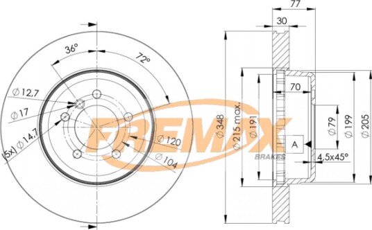 Bremseskive FREMAX BD 3402