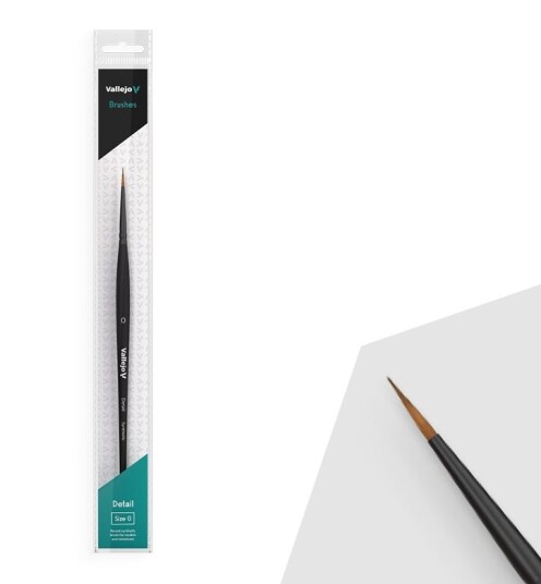 Vallejo Pensel Round Brush Synthetic 0