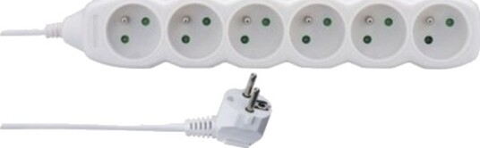 Emos 1902060200 Grunnleggende Hvit 6 Ac Utganger 2 M 250 V 10 A Emos 1902060200 Grunnleggende Hvit 6 Ac Utganger 2 M 250 V 10 A