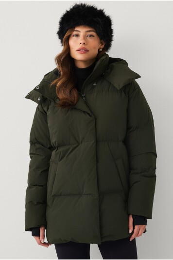 Áhkká Pufferjakke Down Puffer Jacket Grønn Áhkká Pufferjakke Down Puffer Jacket Grønn