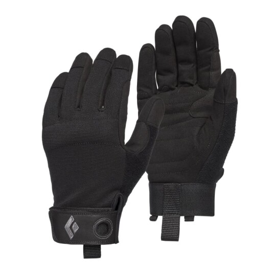 Black Diamond Crag Hansker M Svart Pustende Klatrehandsker