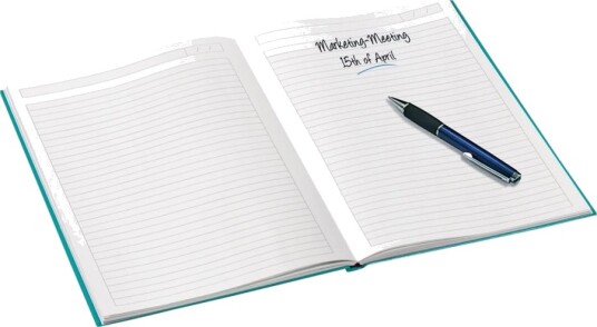 Leitz Wow Notisbok Eskebundet A5 148 X 210 Mm 80 Ark Linjert Isblå