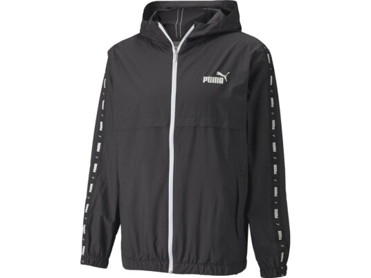 Herrejakke Puma Ess+Tape Windbreaker Sort 847477 01 (L) Herrejakke Puma Ess+Tape Windbreaker Sort 847477 01 (L)