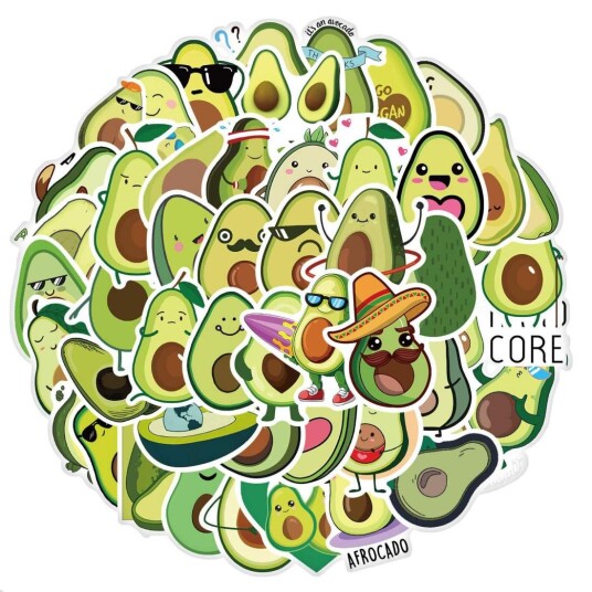 Pakke med Klistremerker - Avokado Pakke med Klistremerker - Avokado