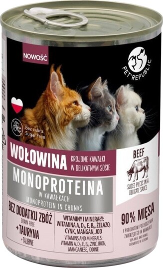 Pet Republic Monoprotein Storfekjøtt Våtfôr 400 G Pet Republic Monoprotein Storfekjøtt Våtfôr 400 G
