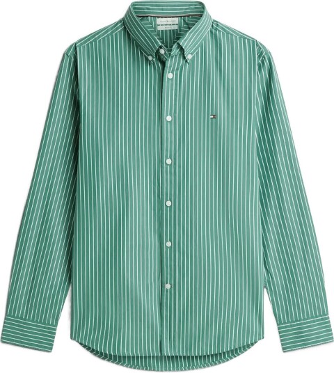 Tommy Hilfiger Flex Hairline Poplin Rf Shirt Green XL