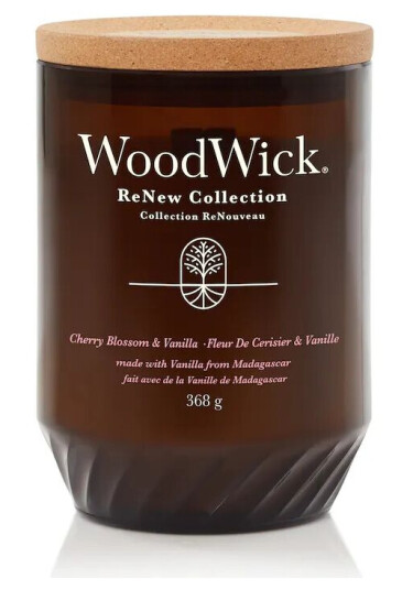 Woodwick Renew Scented Candle Cherry Blossom & Vanilla 368 g Duftlys