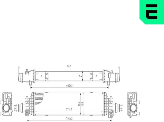 Intercooler ERA 672064