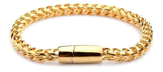 Rustfritt stål vintage kjedekobling armbånd Gull Rustfritt stål vintage kjedekobling armbånd Gull