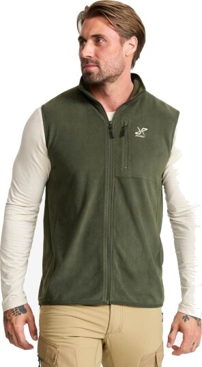 Revolutionrace Herre Overdeler Fleece & midlayers Hiker Fleece Vest Herre Kambaba Green S