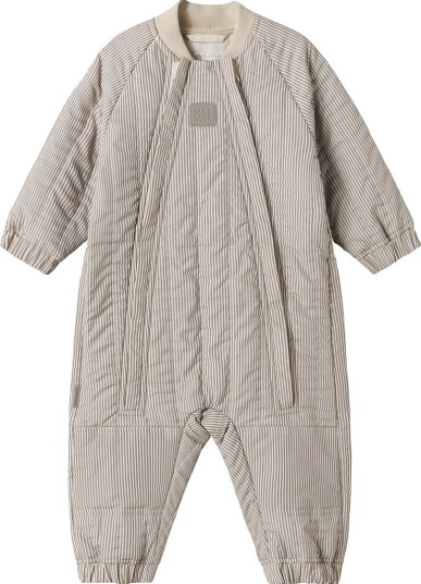 MarMar Termodress Ozai Dark Brown Stripe MarMar 1 år 80 Termoklær Brun Hvit