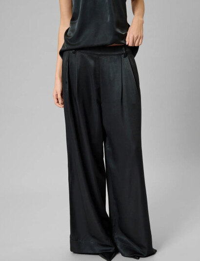 My Essential Wardrobe Mwestelle Wide Pant - Black - 36 Long