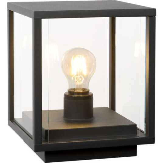 Lucide Claire Bollard Liten E27 IP54 Sort - 91889