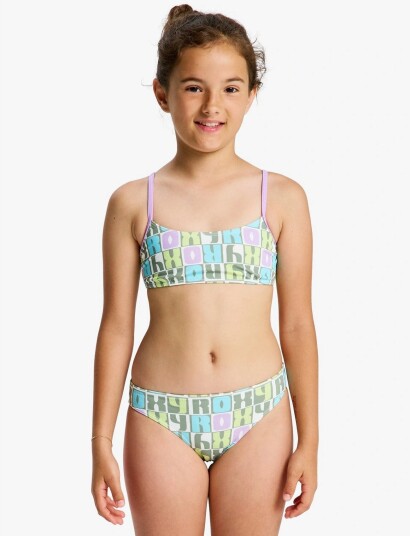 Roxy Letter Up Bralette Set   Purple   176