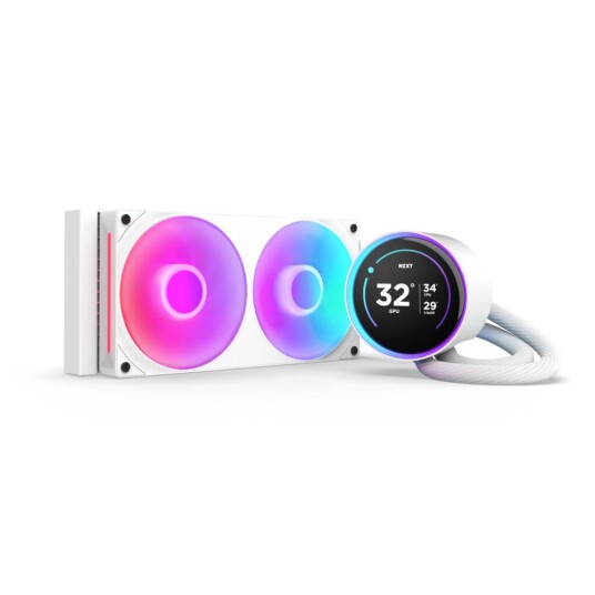 NZXT Kraken Elite V2 240mm RGB Væskekjøler Hvit for Prosessor NZXT Kraken Elite V2 240mm RGB Væskekjøler Hvit for Prosessor