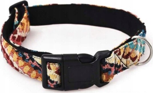 Barry King Dog Halsbånd Laget Av Slitesterkt Stoff Boho Mønster 1,5X30-40Cm BK-17306