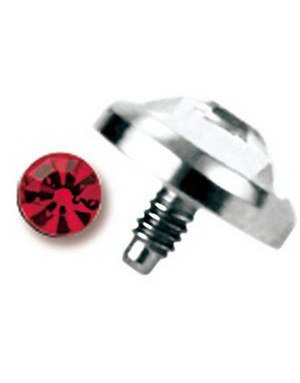Aab Single Red Diamond Titan Dermal Anchor Kule