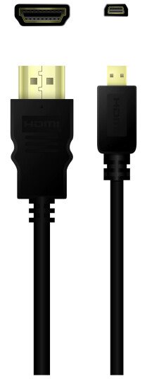 QNECT High Speed HDMI cable w/Ethernet A - D, 2m