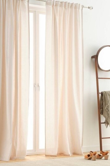 Jotex ELORA gardin med multifunksjonsbånd 2-pk Lys beige 1611471-12-300 1611471-09-300
