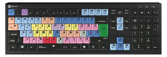 Logickeyboard Avid Media Composer PC ASTRA 2 PC Backlit  UK