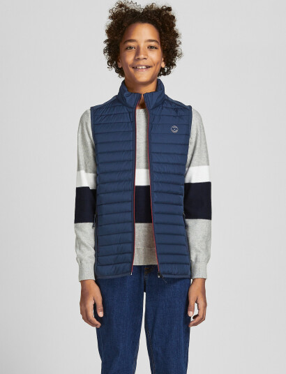 Jack & Jones Jjemulti Bodywarmer Collar Jnr Blue 176