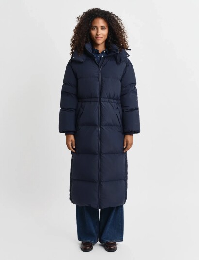 GANT Full Length Down Coat Blue XS GANT Full Length Down Coat Blue XS