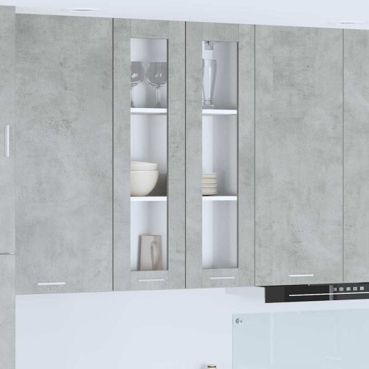 Hengende skap Riga Betonggrå 60 x 31 x 100 cm Konstruert tre