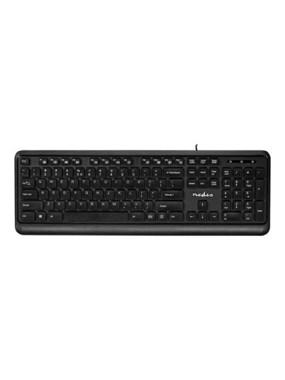 Nedis keyboard QWERTY US International black Tastatur Universal Svart Nedis keyboard QWERTY US International black Tastatur Universal Svart