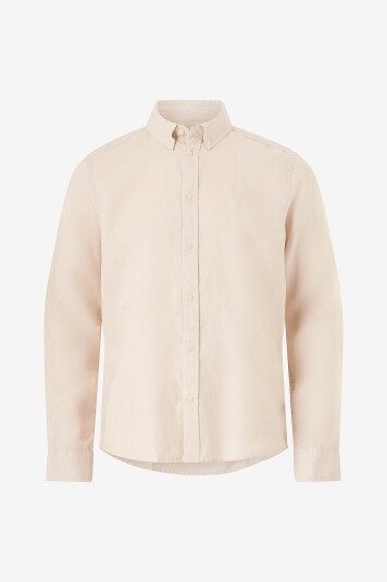 Les Deux - Linskjorte Kristian Linen B.D. Shirt - Beige