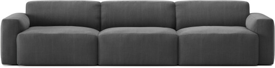 No Ga - Brick 3-Seater Shadow Dark Grey Sofaer Grå
