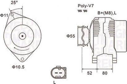 Dynamo MAGNETI MARELLI 063731837010